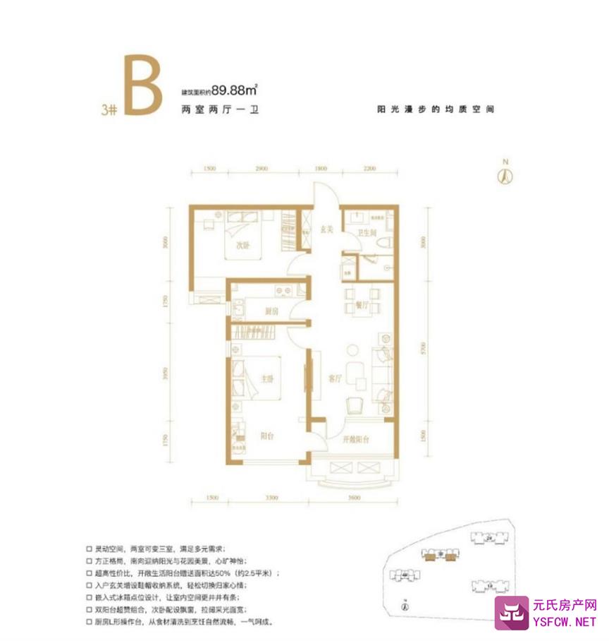 幸福城--建面 85.54㎡;