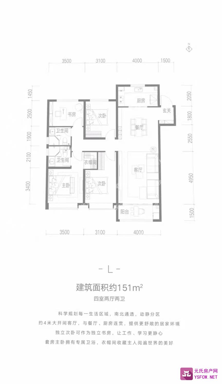 融创中心--建面 151.00㎡;