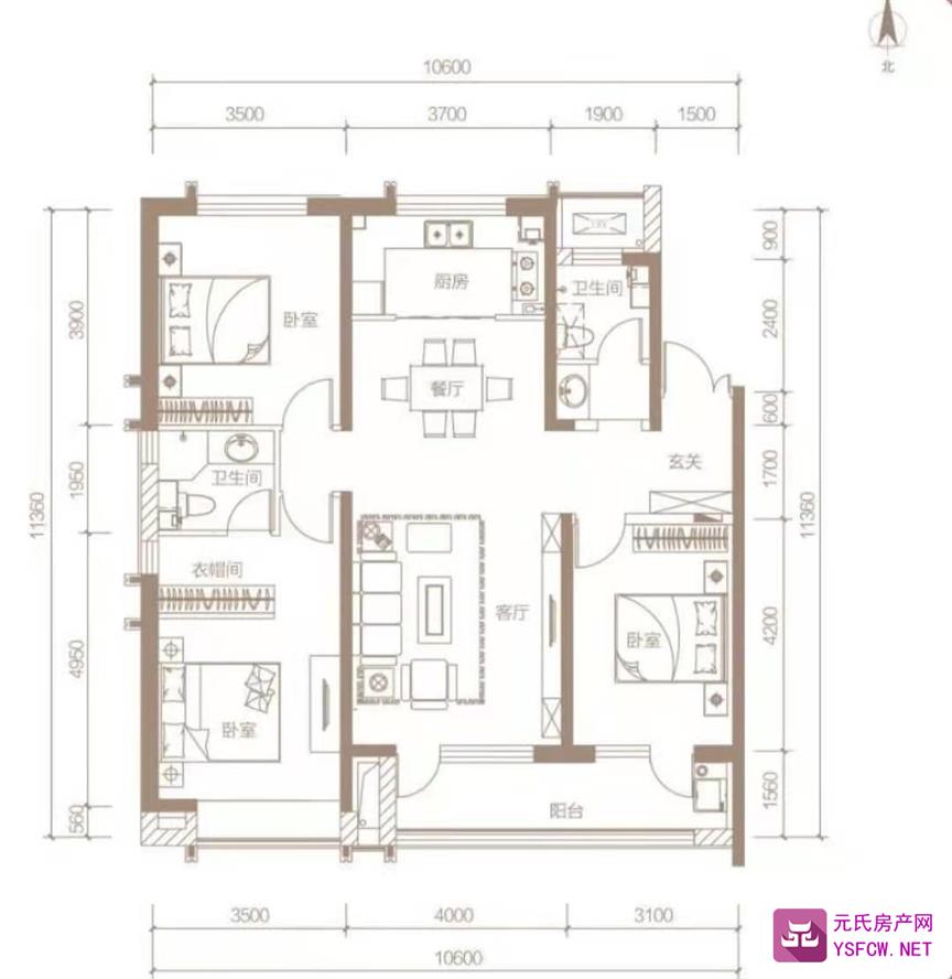 安联天颂--建面 132.00㎡;