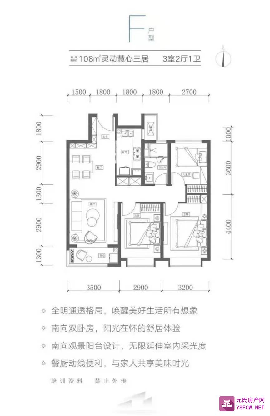 融创都会中心--建面 108.00㎡;