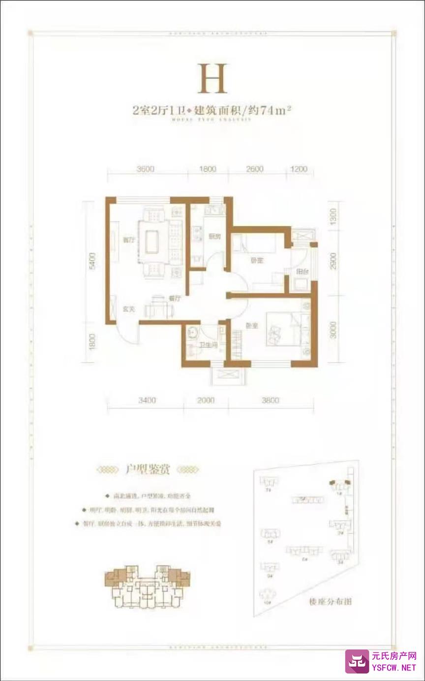 昌泰玖筑翰府--建面 74.00㎡;