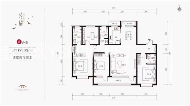 弘石湾尚府--建面 192.00㎡;