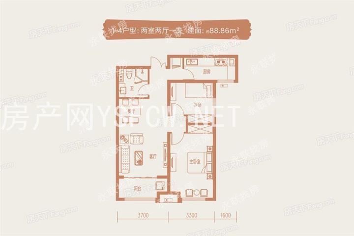 翰林国际 --建面 88.00㎡;