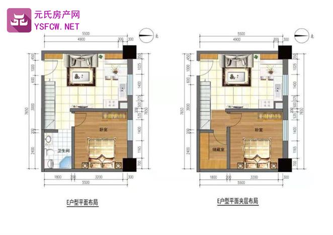 橡嵘湾--建面 66.00㎡;