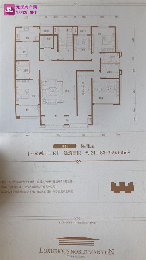 乾园燕熙台 --建面 242.00㎡;