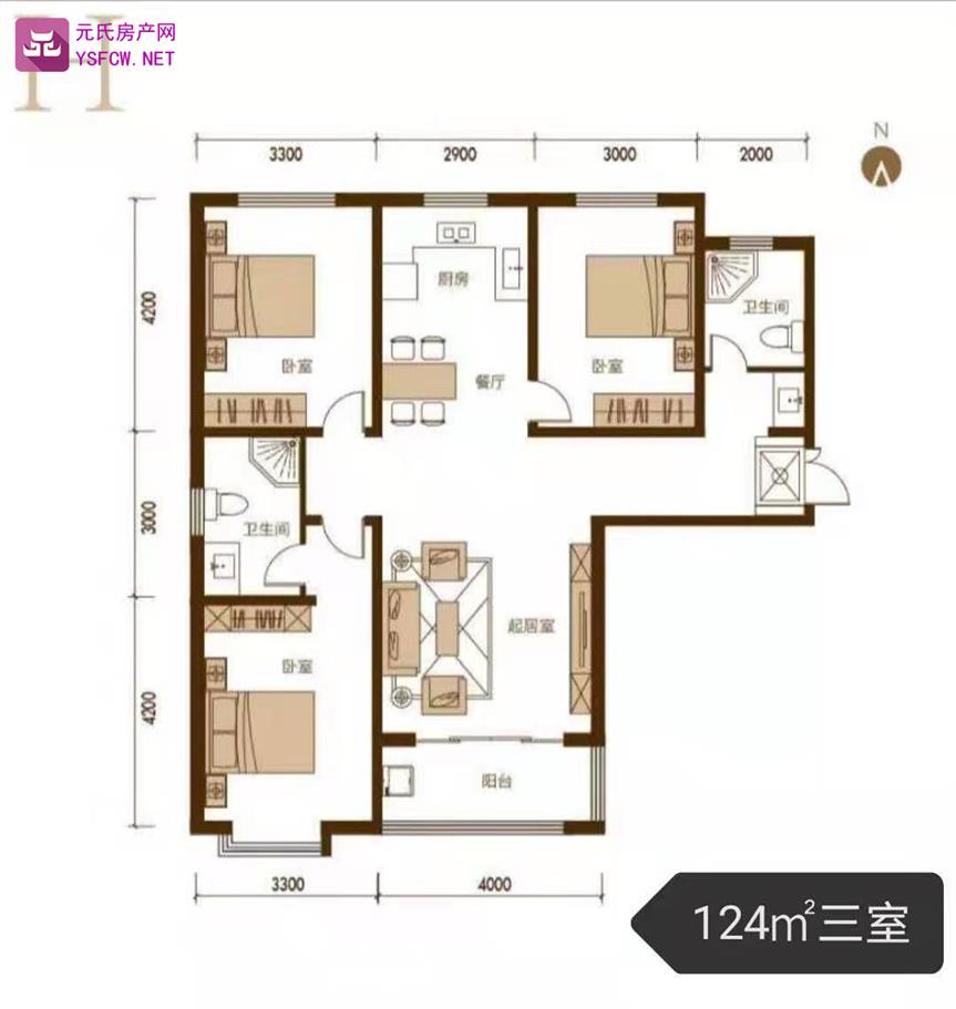 福熙郡 --建面 127.00㎡;