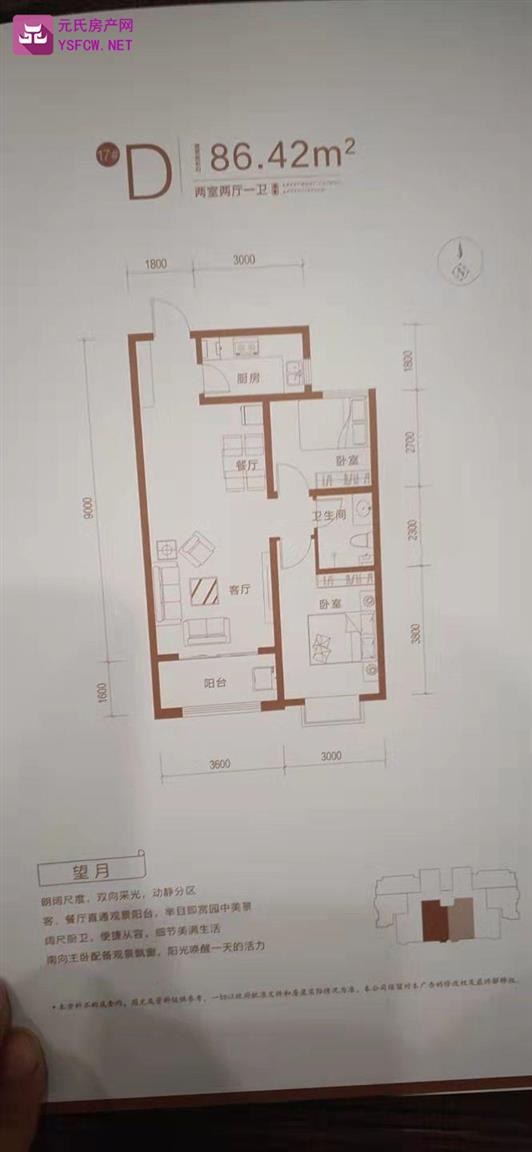 盛紫中央公园--建面 86.00㎡;