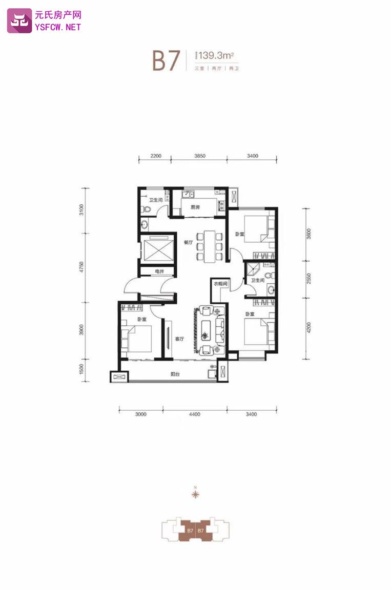 瑞祥华府 --建面 139.00㎡;